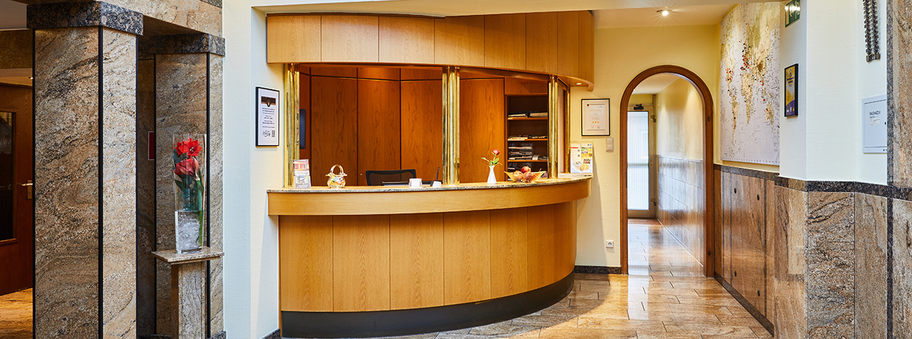 Rezeption, Hotel Velbert